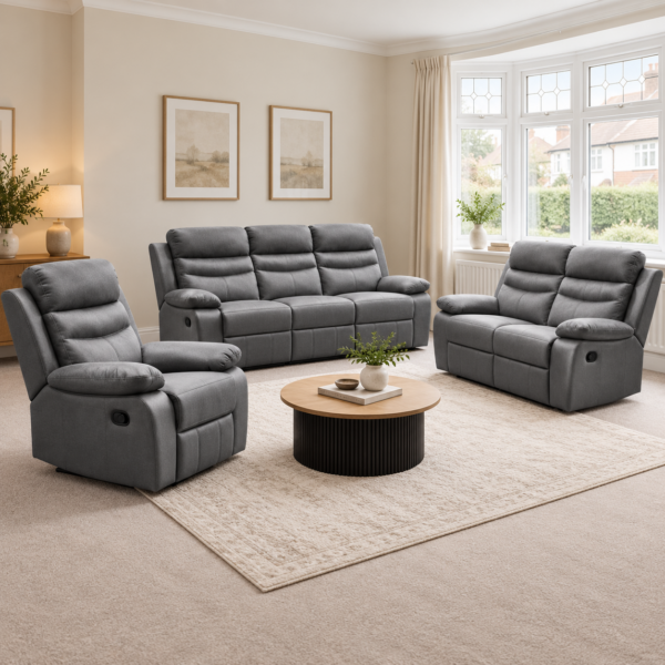 Sadie Leather Reclining Suite - 3+2+1