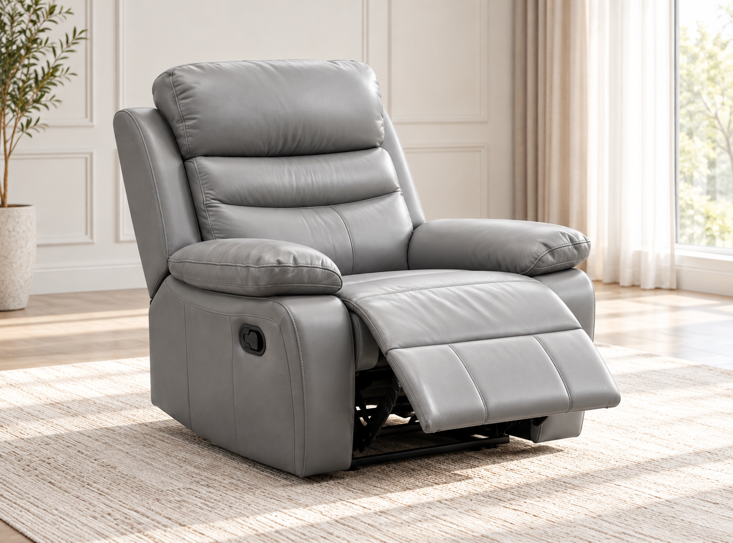 Sadie Leather Reclining Suite - Image 4