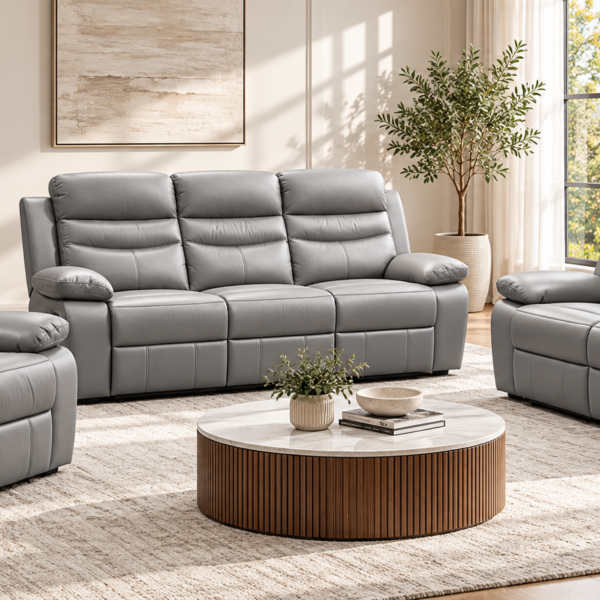 Sadie Leather Reclining Suite