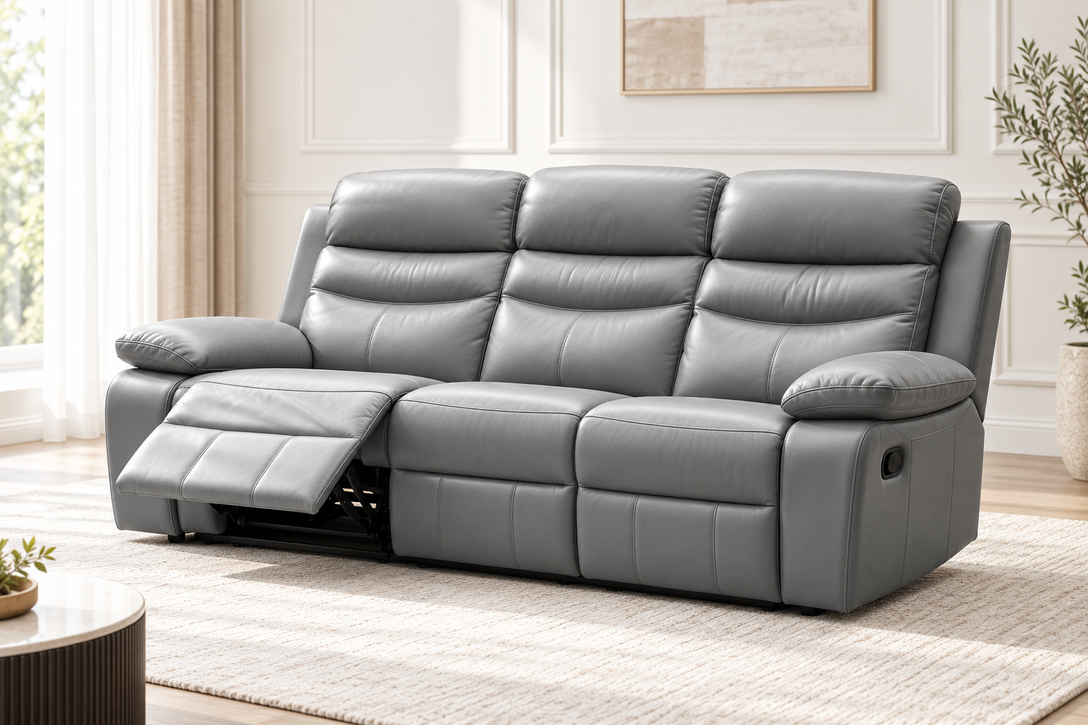 Sadie Leather Reclining Suite - Image 2