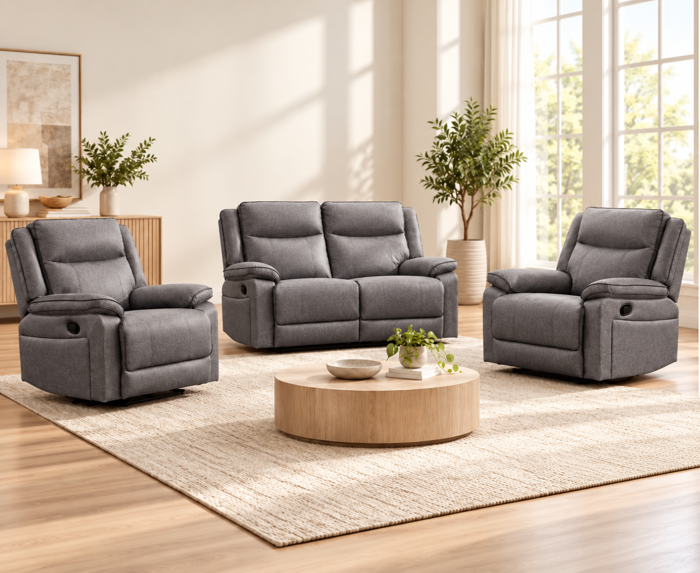 Sylvia Reclining Suite - 2+1+1