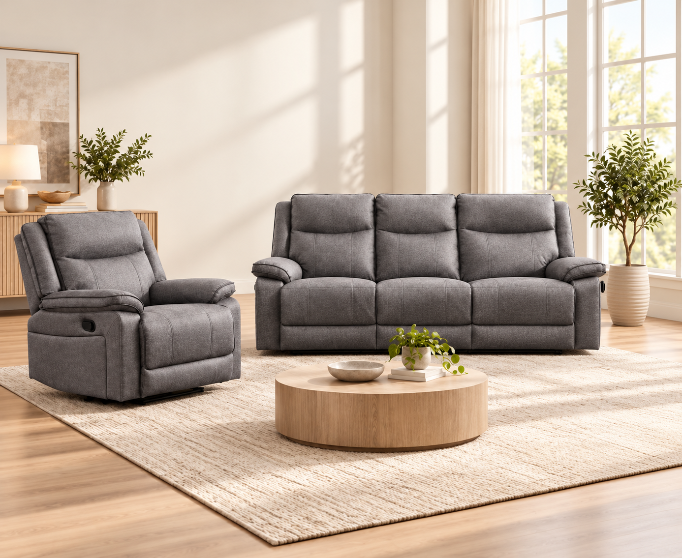 Sylvia Reclining Suite - 3+1