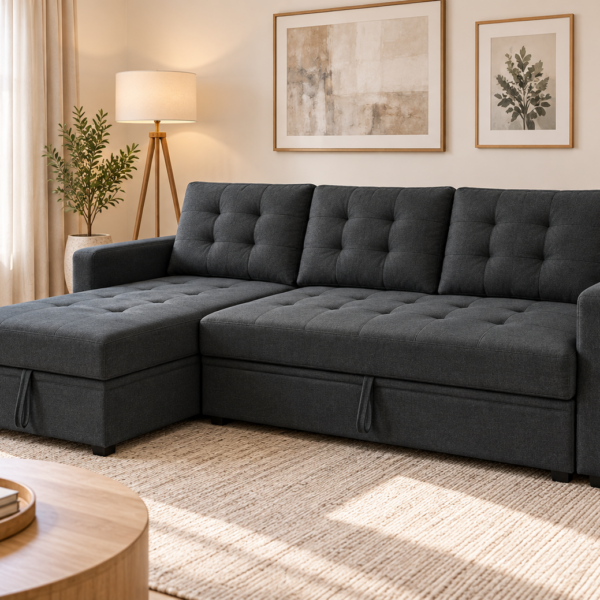 Taylor-May Reversible Corner Sofa Bed with Storage