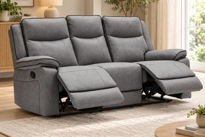 The Tia-Rose Grey Manual Recliner Collection - Image 2